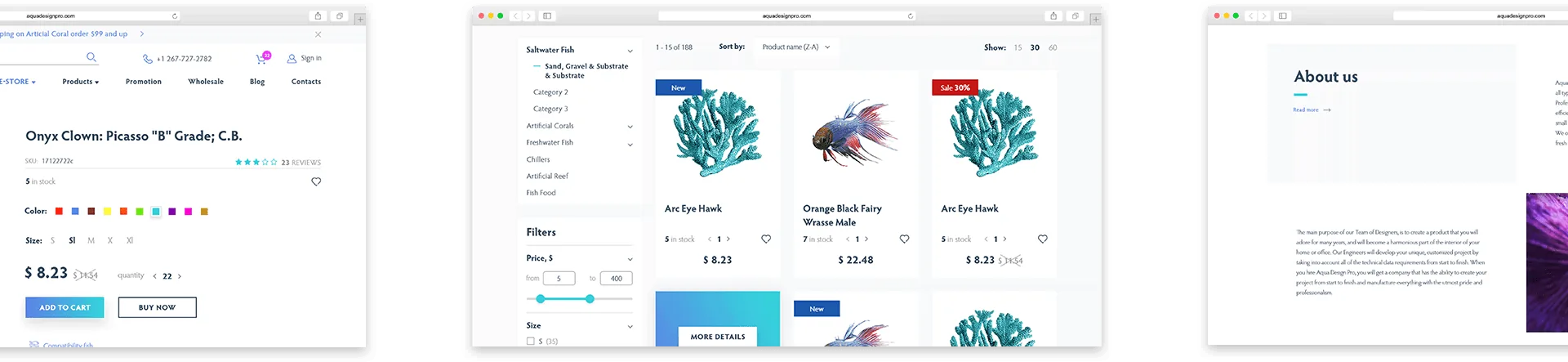 designed product page portfolio