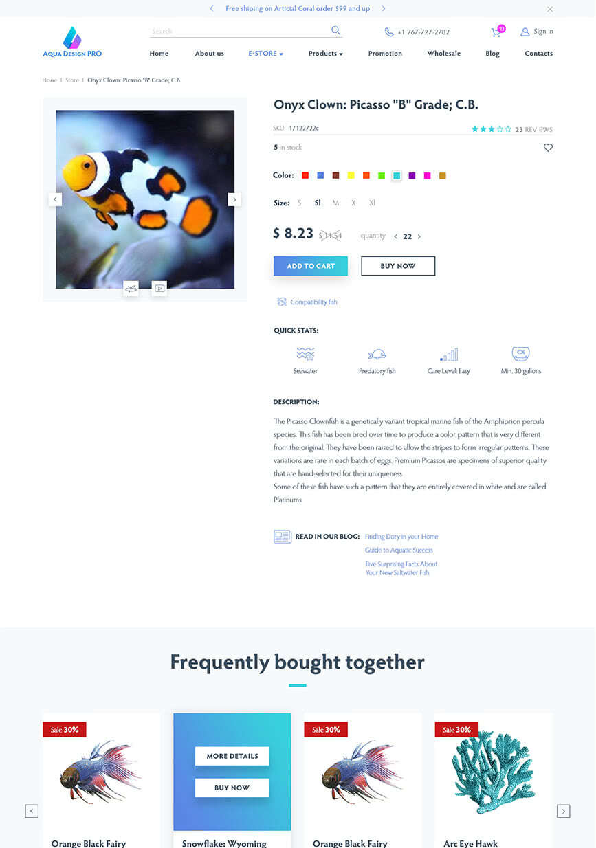Product page example