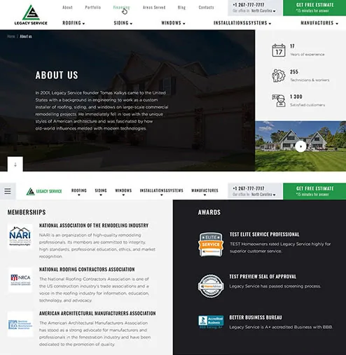 about us page example