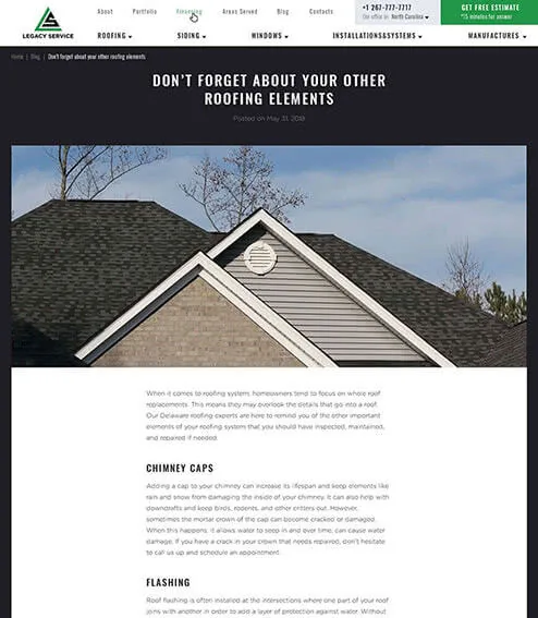 article page example